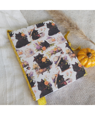 Carnet en tissu TEA CAT