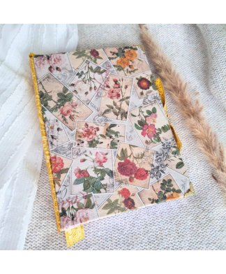 Carnet en tissu OLD FLOWERS