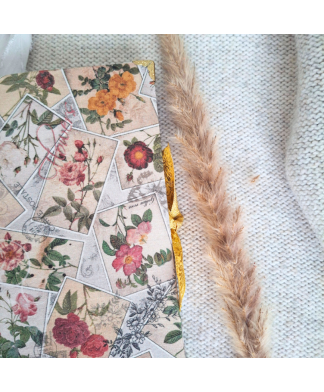 Carnet en tissu OLD FLOWERS