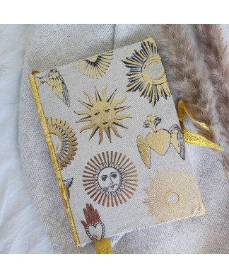 Carnet en tissu SOLEIL