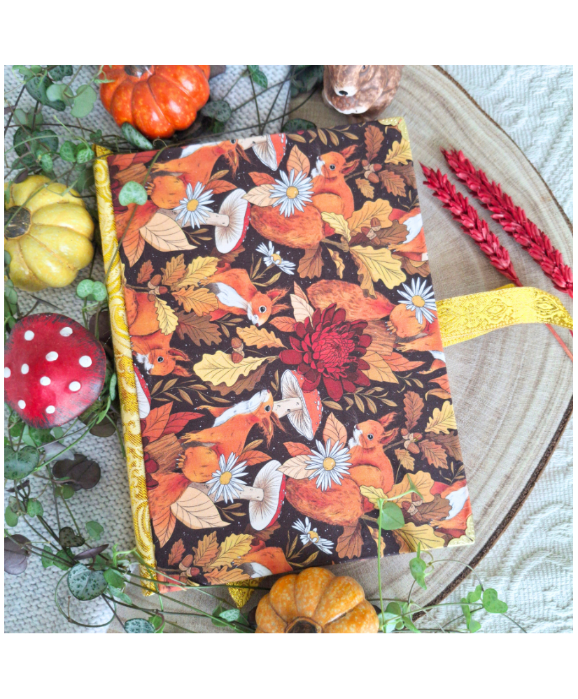 Carnet en tissu ECUREUILS