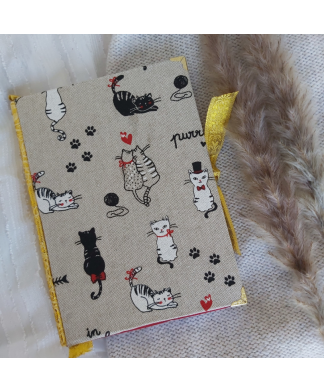 Carnet en tissu CATS