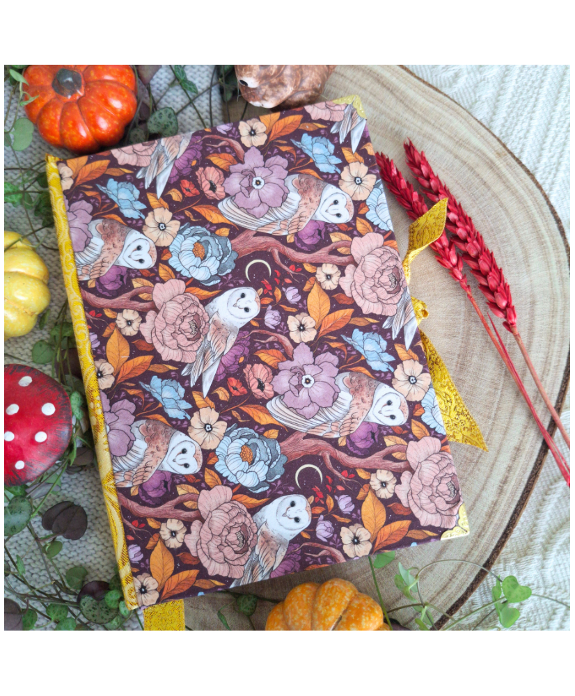 Carnet en tissu MAGIC OWL